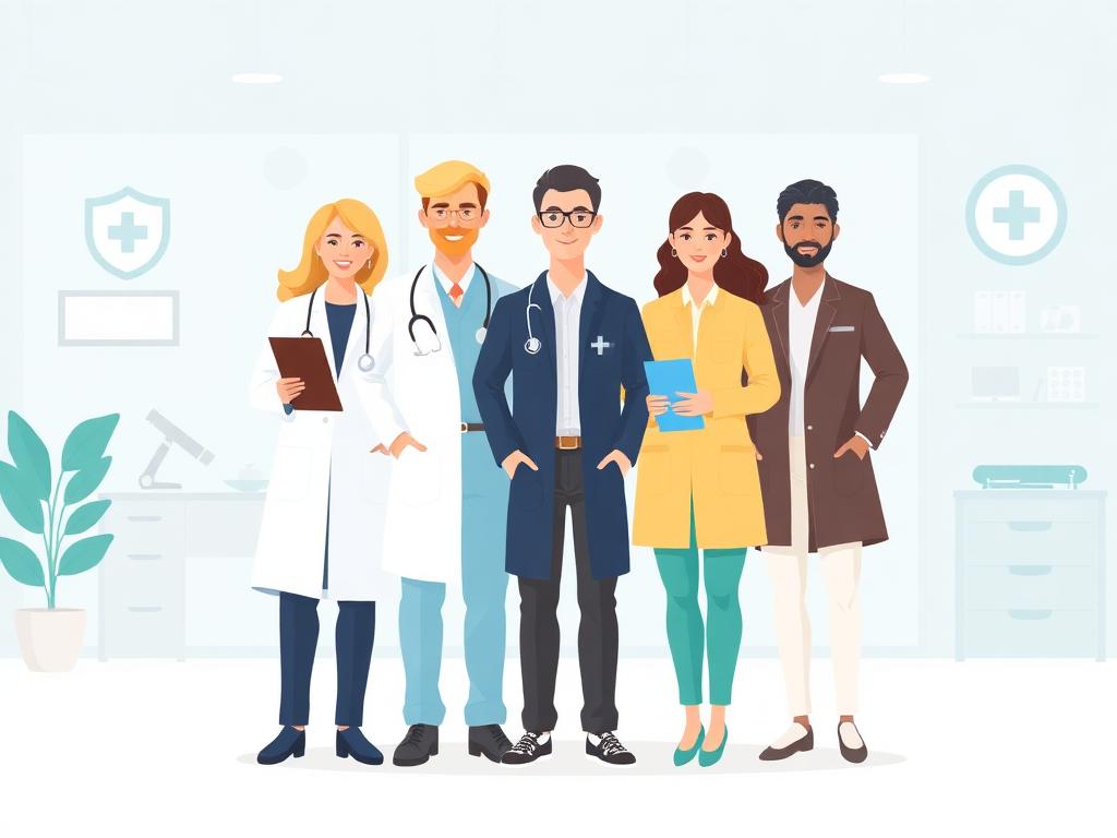 Equipe de saúde ocupacional da DDS Benefícios